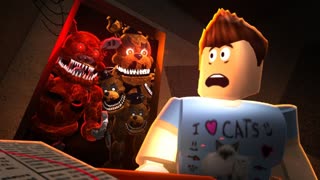 Очень СТРАШНЫЙ ЛИФТ в ROBLOX Злые мультик герои Бэнди Фредди Фнаф  Страшилки в Роблокс от ЕвгенБро